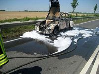 Autobrand in Niederbolheim