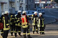 Übung der Feuerwehr