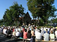 Messe an der Kapelle