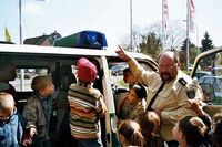 Kindergarten bei der Polizei