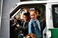 Kindergarten bei der Polizei