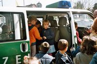 Kindergarten bei der Polizei