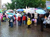 Protest gegen Kindergarten-Schließung