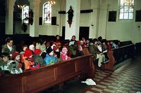 Aschenkreuz in der Kirche