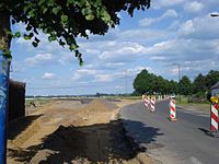 Neuer Kreisel bei Bergerhausen