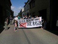 Protest in Neue Pforte