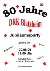 Jubiläumsparty des DRK