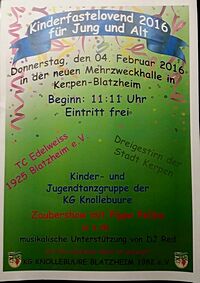 Kinderfastelovend an Weiberfastnacht