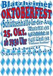 Oktoberfest in der Schützenhalle