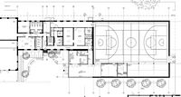 Plan der neuen Mehrzweckhalle