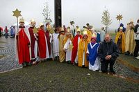 Sternsinger auf dem Papsthügel