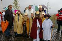 Sternsinger auf dem Papsthügel