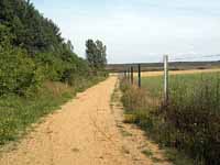 Wanderweg durch die Kiesgrube Nowotnik