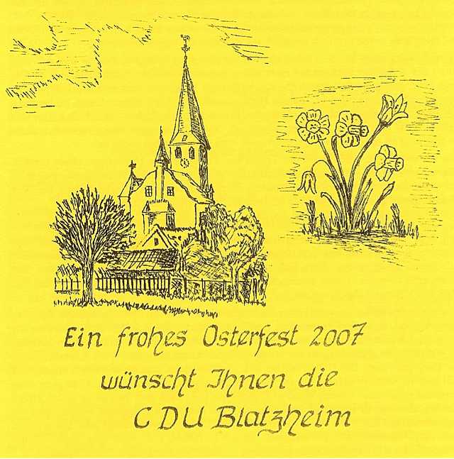 Osterrundschreiben-Rundschreiben der CDU, Seite 1